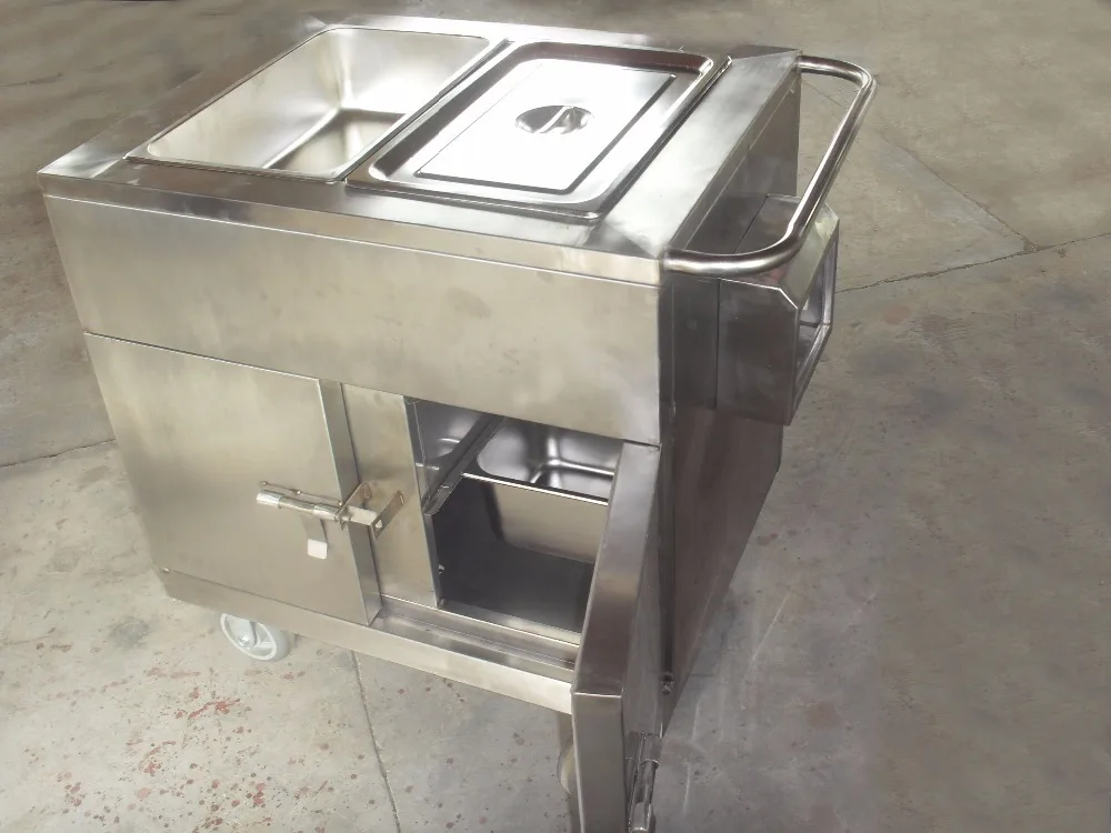 THR-FC005 Больничная Тележка из нержавеющей стали многофункциональный шкаф для хранения еды