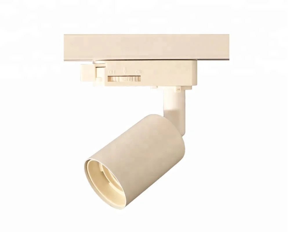 Регулируемый патрон лампы E27, меняющий цвет, линия света, светодиодный прожектор, рельсовый светильник, корпус