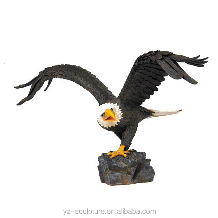 Life size animal statues resin eagle sculpture