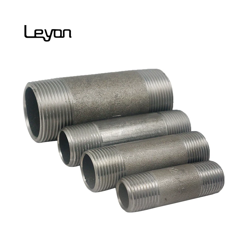 Carbon Steel Pipe Fitting Schedule 40 Nipple  NPT Male Black Finish 1/2 inch x18 inch carbon steel pipe nipple