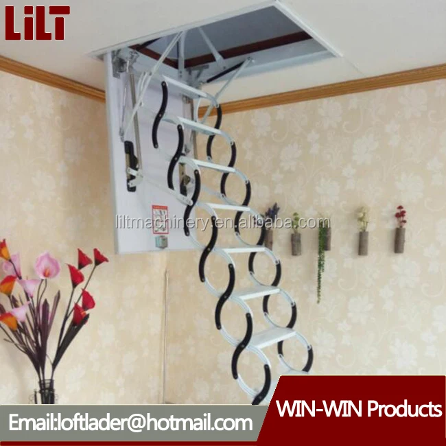 Домашнее применение, складная подвесная лестница, складная лестница, индивидуальная электрическая телескопическая лестница для дома