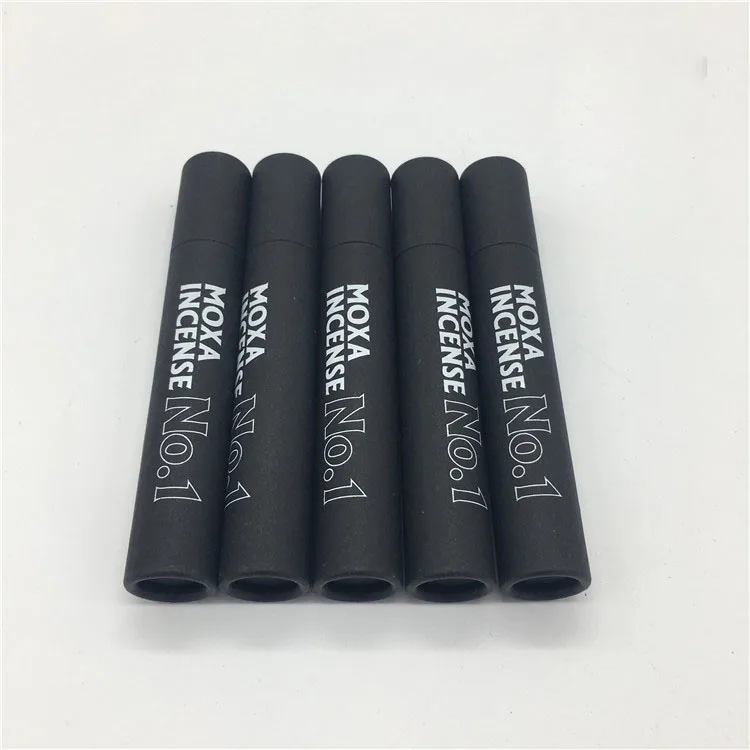
Custom round cylinder matte black paper tube for pen 