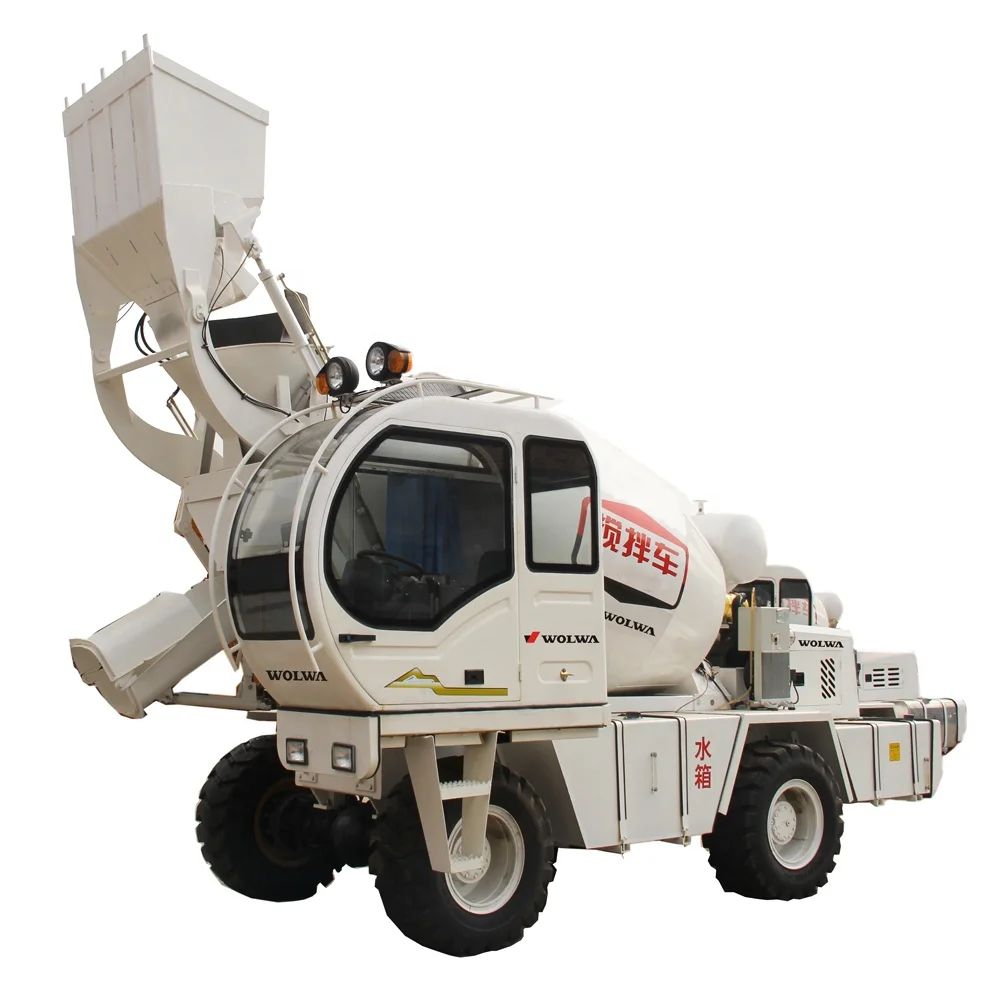 Бетономешалка GNJB400 с 4CBM самозагружающимся ковшом для продажи