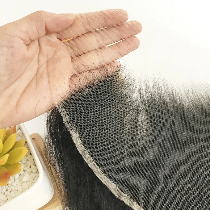 Hot selling hd lace frontal top quality 13*4 and 13*6   transparent swiss lace frontal virgin hair