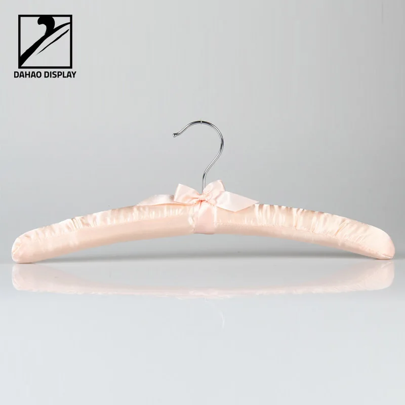 
Colorful Satin hanger for lingerie fabric covered hanger 