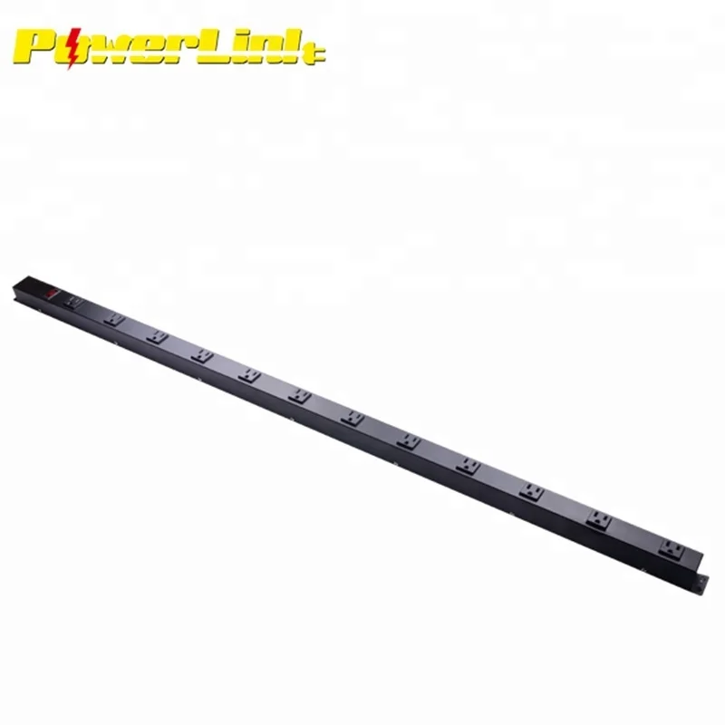 H18026 Customized US Metal Housing Power Strip Socket with 6/9/12 Outlets