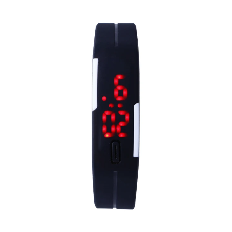 High quality multi colorful students kids watch led silicone wrist watch band