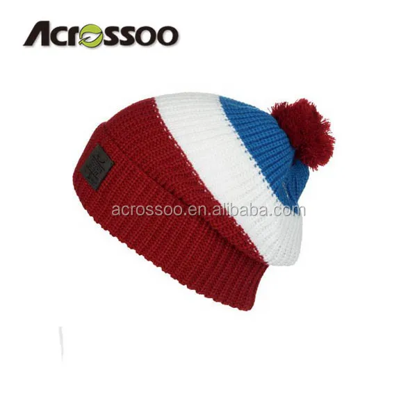 unisex jacquard stripe slouch baggy knit rasta beanie