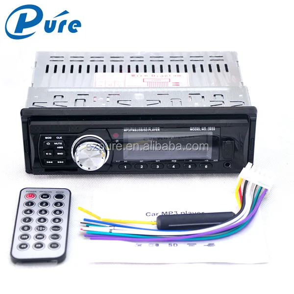 AUX Car Audio MP3 Player Instructions Car MP3 Player FM USB One Din Music Player