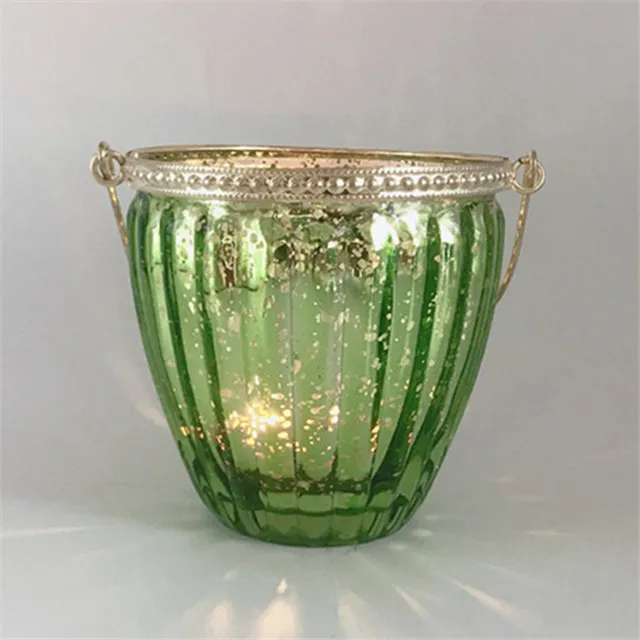 Золотой для стеклянных свечей, красивый для свечей, золотой гальванический для стеклянных свечей