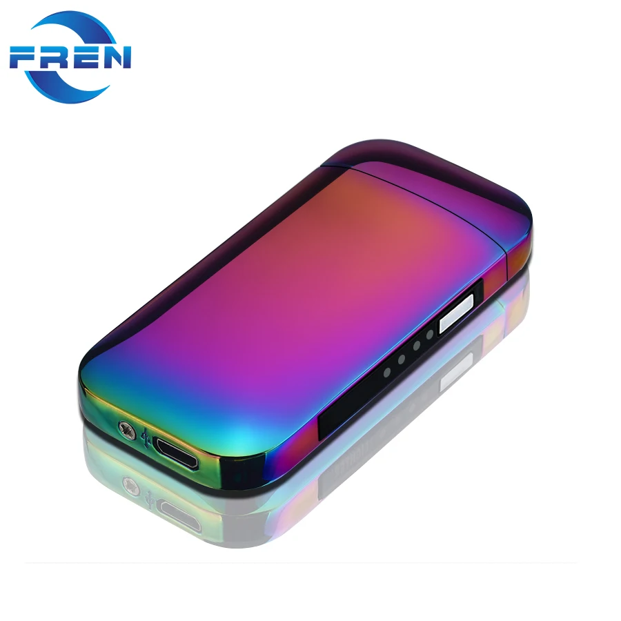 FR-617  Wholesale Electric Cigarette Lighter USB  Rechargeable Cool Fire Lighter Custom Logo Best Business Gift