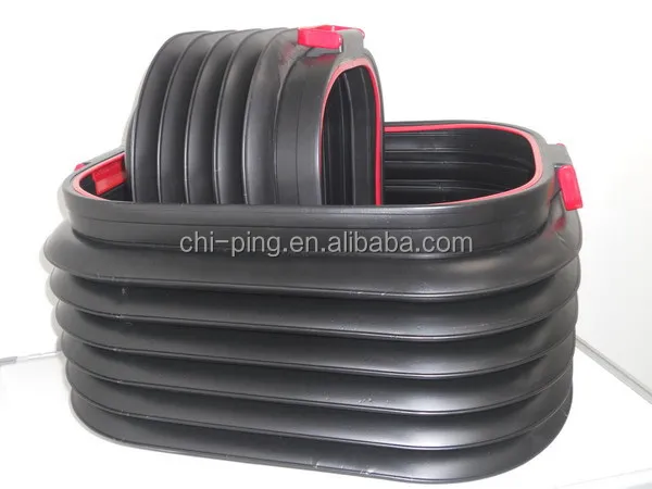 pp outdoor bin plastic storage bins and folding storage organizer with retractable bin