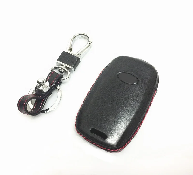 4D leather Car Key Cover Case Holder For k3 k5 Sorento Carens smart 3 4 Butoons Folding Flip Remote Key Fob Shell