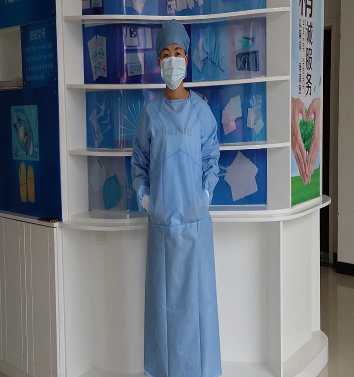 Waterproof disposable PP surgical gowns with CE and Iso trade assurance supplier