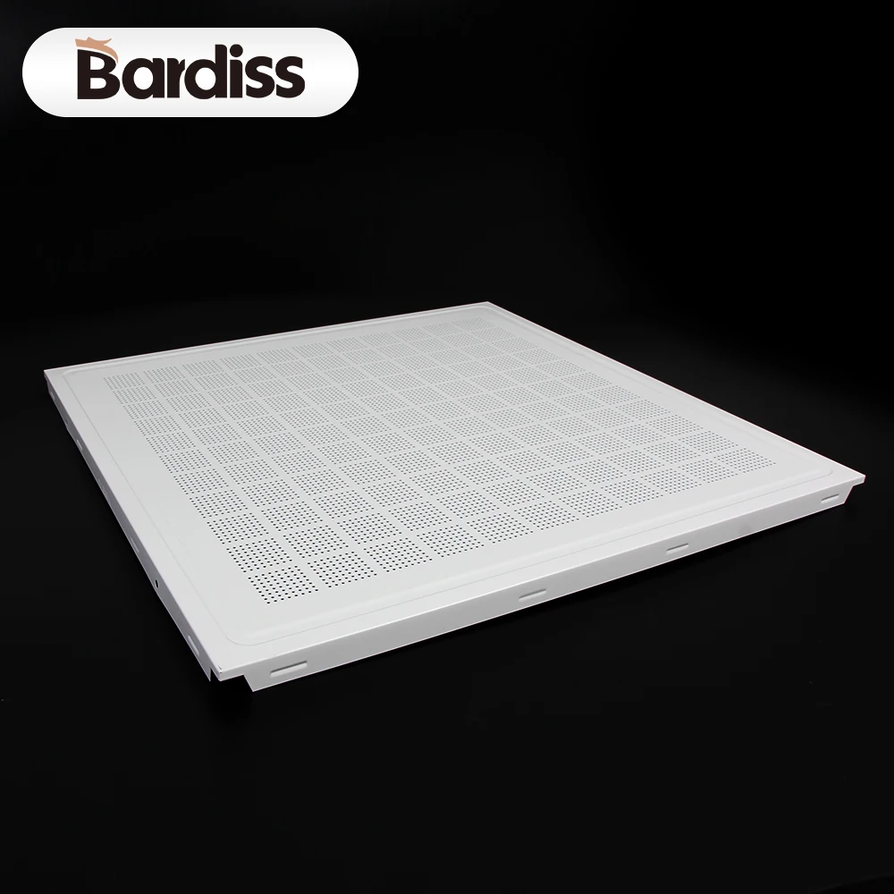 Office building metal aluminium ceiling panel perforated 60x60 false aluminum flat ceiling tiles