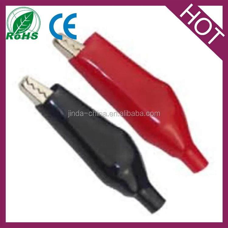 Миниатюрные или стандартные зажимы крокодил/крокодил в различных количествах.