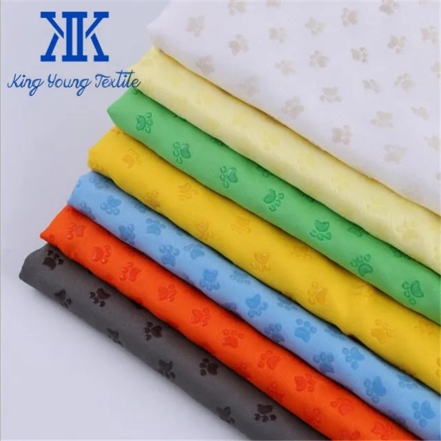 Paw Print Design 150D 210D 300D Polyester Oxford Waterproof Non slip Fabric