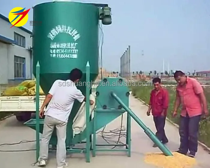 vertical poultry feed mixing machine, layer chicken feed mash mixer