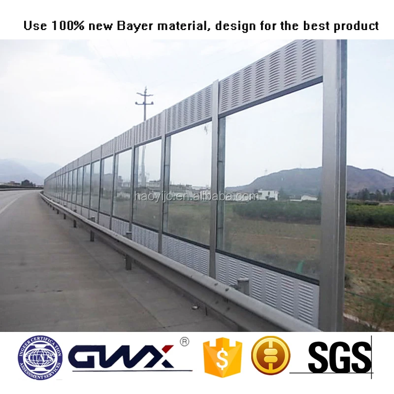 Polycarbonate soft textile sheet highway noise barrier sound walls sheet price