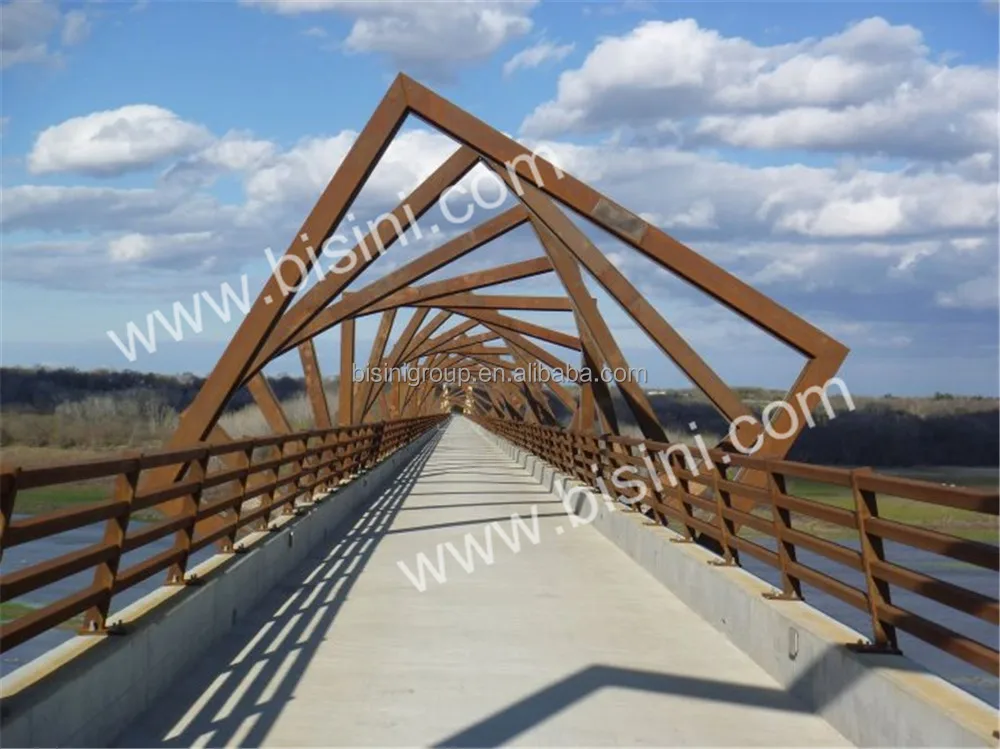 Y-shaped Frame River Landscape Steel Structure Bridge, Metal Foot Bridge,Customized Decorative Bridge(BF08-Y10006)