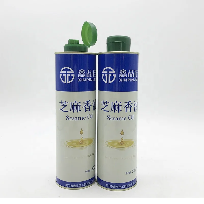 Wholesale Olive Oil Round Tin Bottle Container 250ml 500m 1L 3L