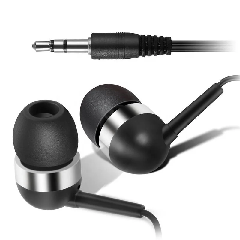 Bulk wired 3.5mm stereo cheapest disposable earphones for bus or train or airplane or hospital or public exhibition one time use