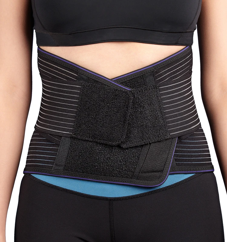 Popular Design Simple Metal Adjustable Back Brace Support Waist Wrap Universal Back Brace