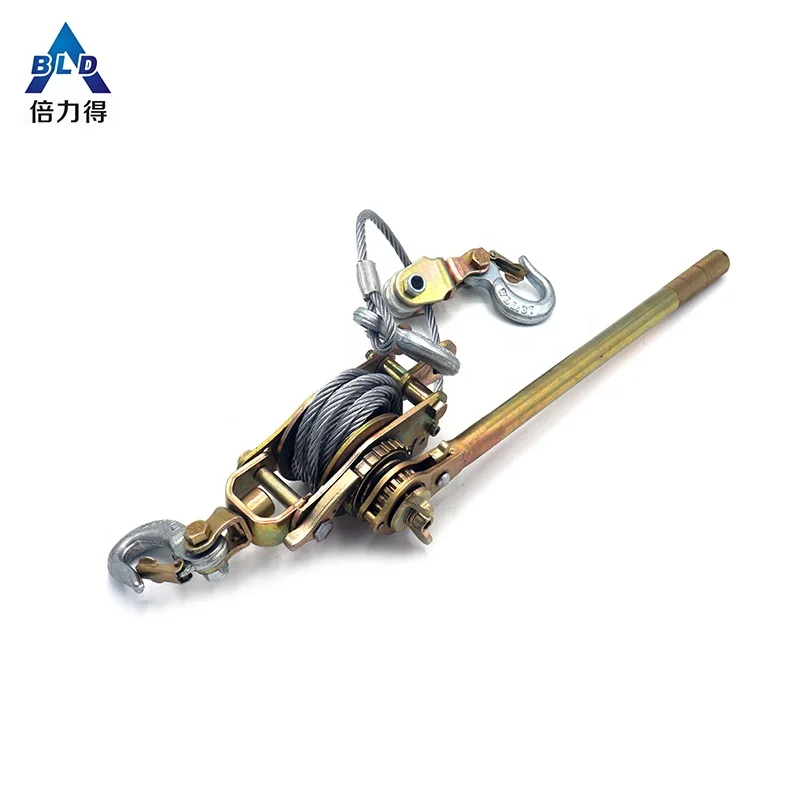 Electrical manual ratchet wire rope puller hand cable puller winch