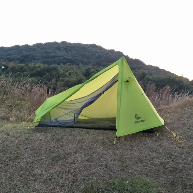 
Custom Single Light Hiking Camping Tent 1 Person Used 