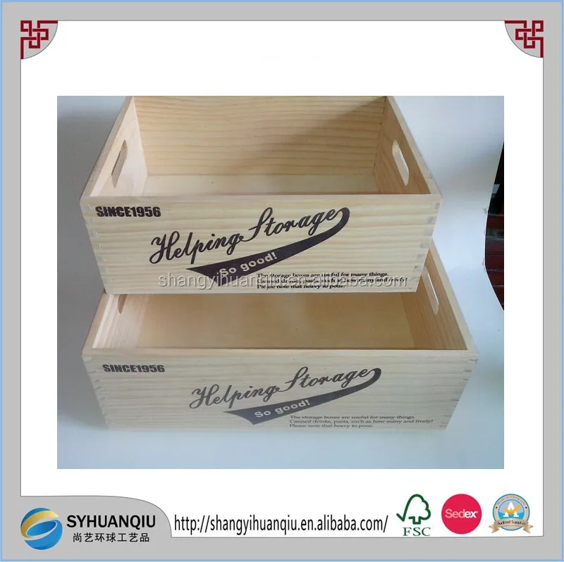 Массивная половая сосновый лес и stakble деревянные помощь лоток для хранения