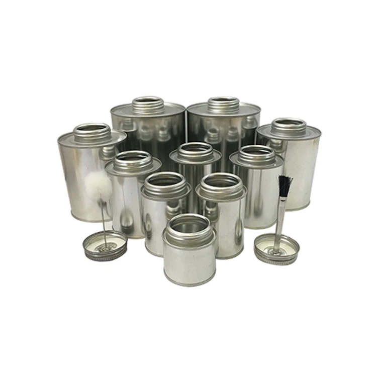 Круглая Жестяная Банка с крышкой с винтовой крышкой