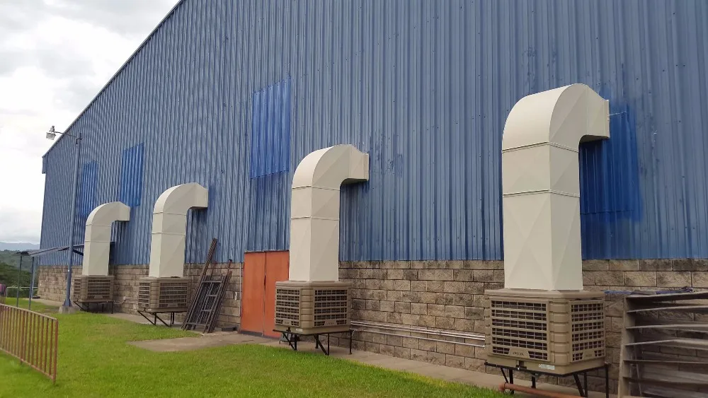 Roof commercial duct evaporative air cooler with 18000 airflow