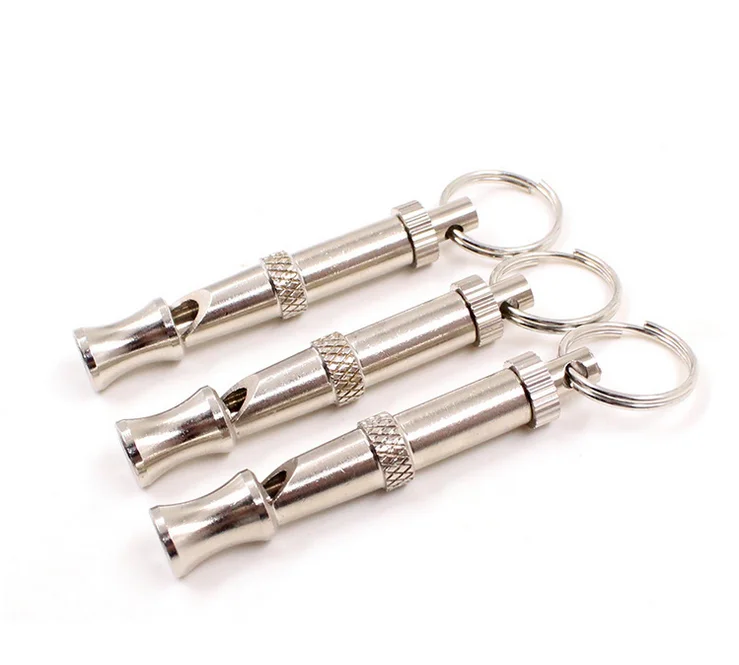 Stainless Steel Pet Dog Whistle Ultrasonic Pet trainer Dog Flute Dog Whistle