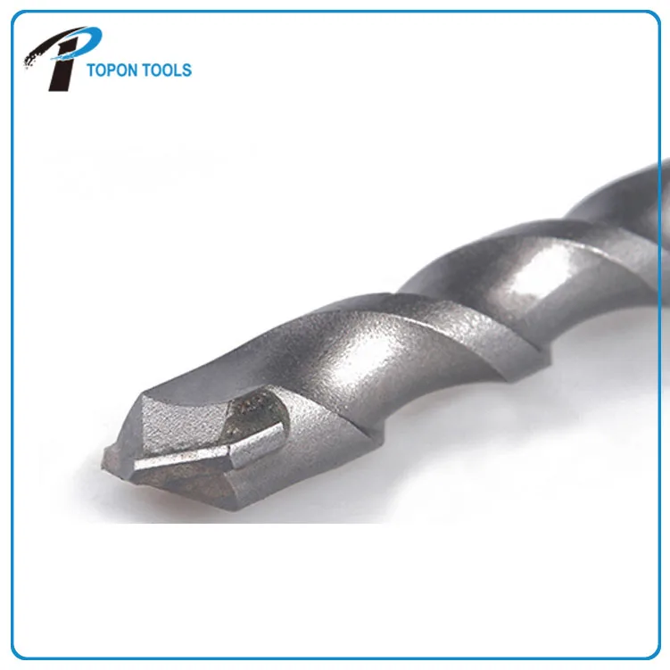 Long Hexagonal Hammer Drill 40Cr Hex Shank Hammer Drill Bits 2 Flutes 2 Cutter Drilling Tool