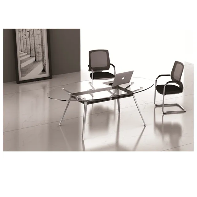 Shenyang  High Quality Modern Executive Glass Top Computer Desk