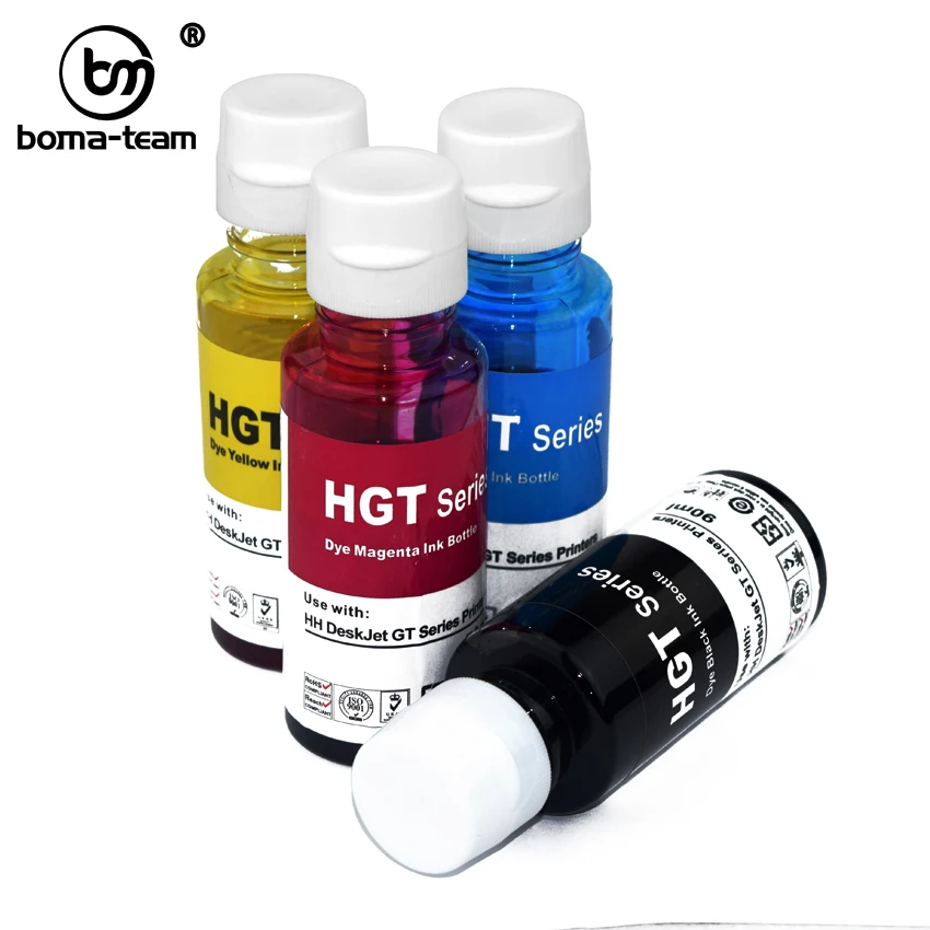 Replacement Refillable Dye Ink Kit For HP GT51 GT52 GT5810 GT5820 5810 5820 Deskjet Printer Ink