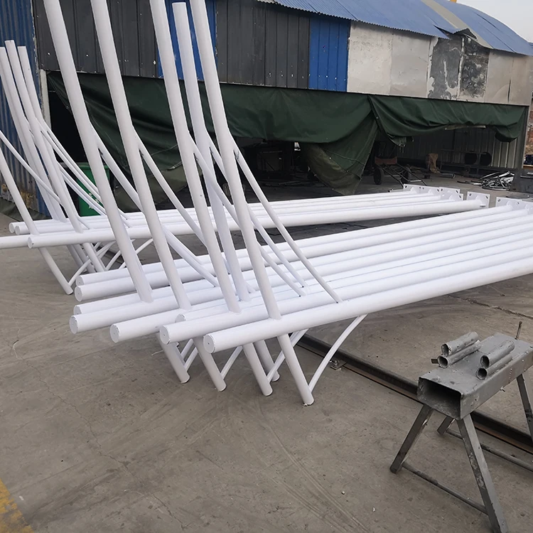 square lamp pole 25m galvanized steel pole for cctv camera