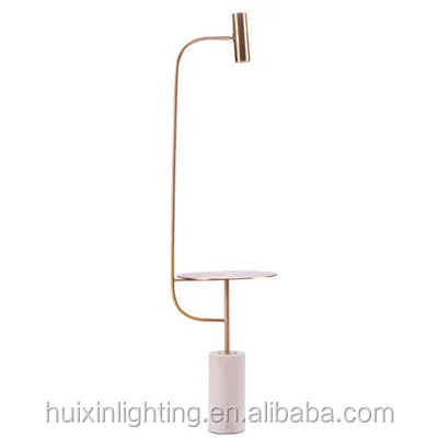 Modern floor lighting  bedroom vertical table lamp marble study decoration American floor lamp