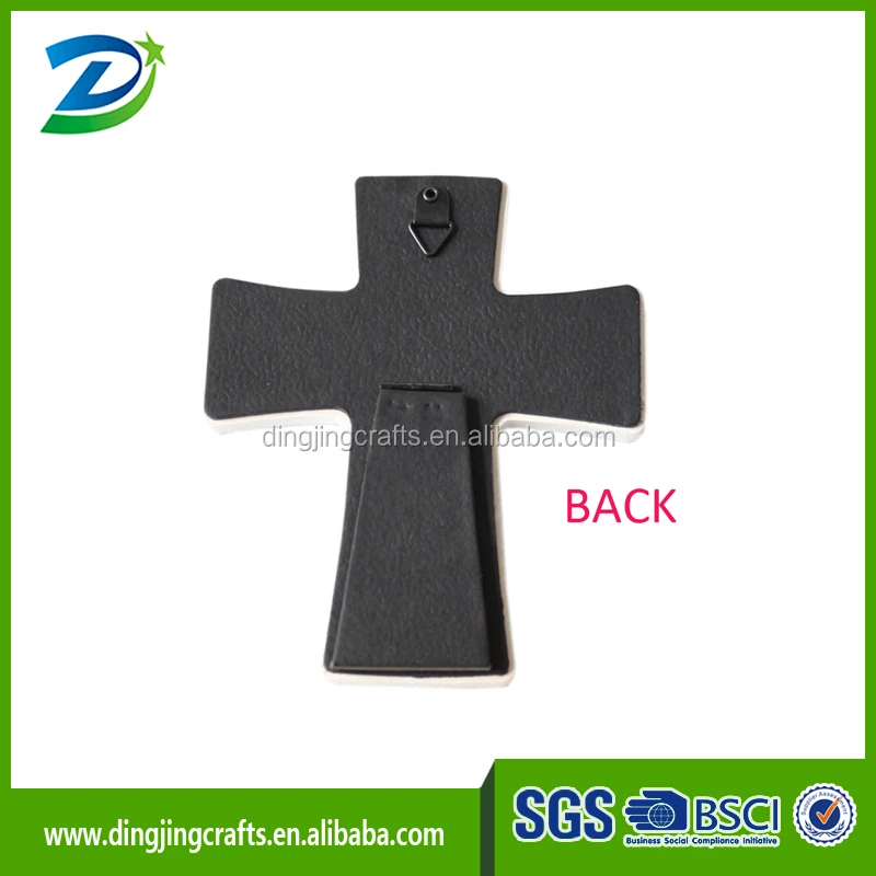 
Antique religious ceramic cross wall plaque for sublimation 