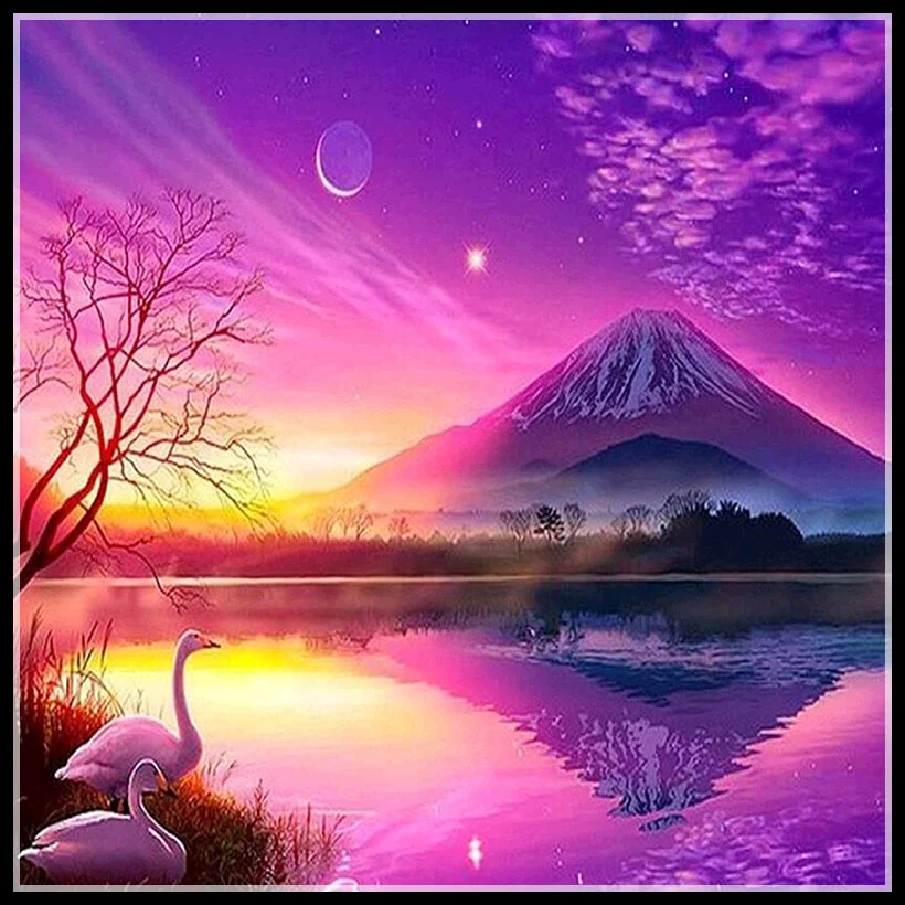 
Fashion Style Landscape DIY 5D Diamond Painting 