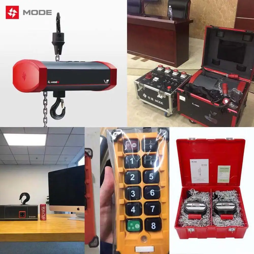 MODE V6 hoist for event and show truss chain hoist, double brake, 2 Ton