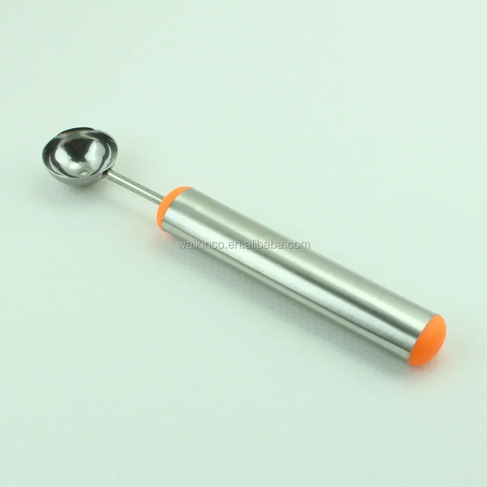 Professional Stainless Steel Melon Baller Spoon for Scooping Cantaloupe Ice Cream