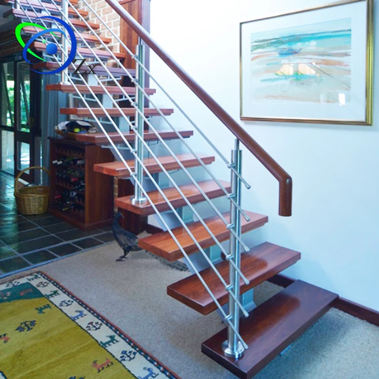 Customized Frameless Surface Finish Mirror Staircase Indoor Steel Structure Modern Custom Stairs