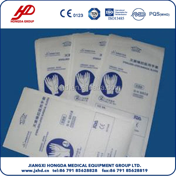 Powdered And Powder-free Latex Surgical Gloves Size 6.5 7 7.5 8 8.5