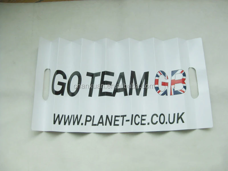 
noise maker Foldable Paper fan banner clapper 