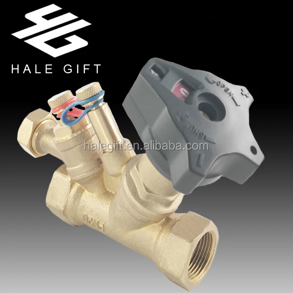 double regulating valve with balancing valve