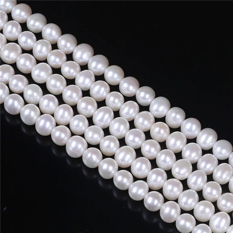 Natural genuine multipurpose  freshwater pearl jewelry AA grade potato shape fresh water pearl strand
