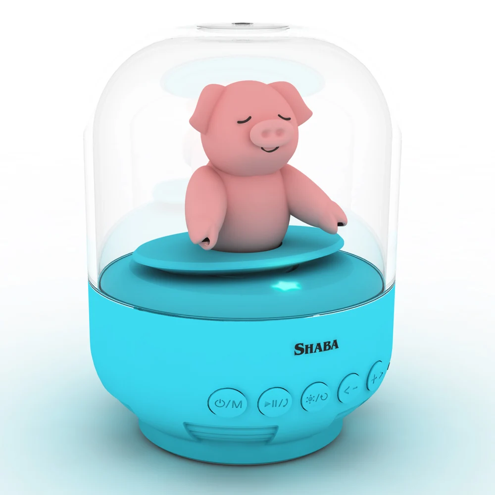 Baby white noise speaker ,Shaba bell Jar animal pet mini wireless speakers, cute musical baby toy.