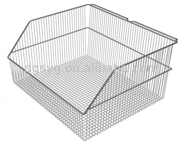 Chrome Wall Panel Wire Mesh Basket for Hospital Use