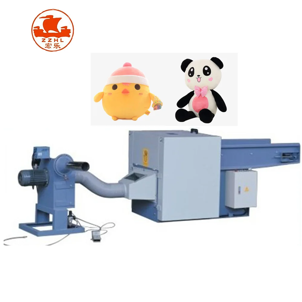 Automatic Fiber Filling Machine  Waste Filler Recycling Machine Polyester Fiber Cotton Opening Pillow Stuffing Filling Machine